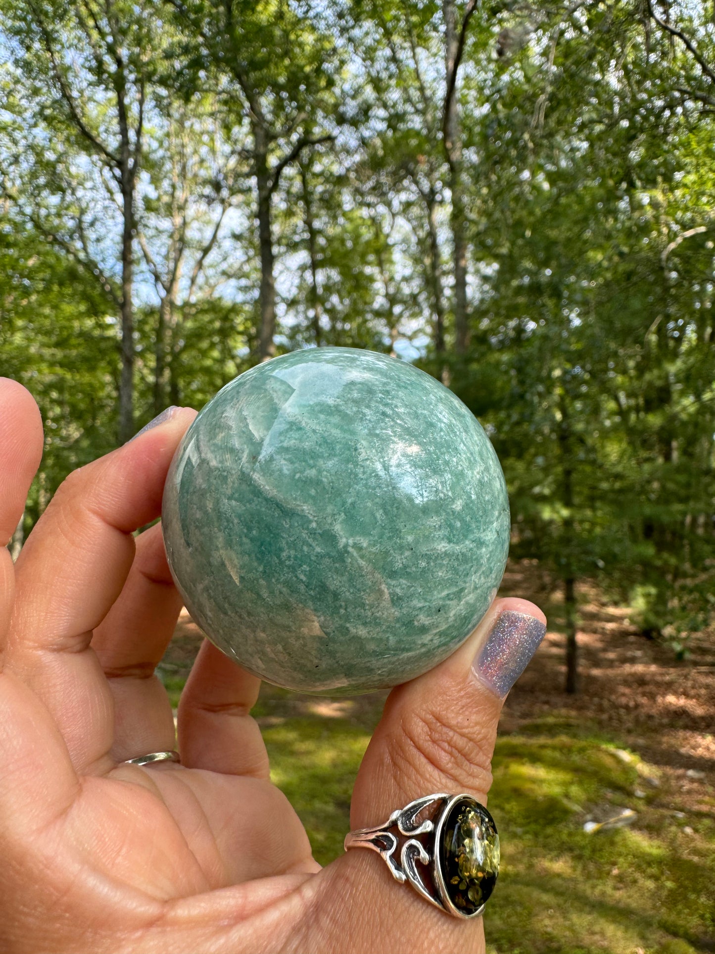 Amazonite sphere