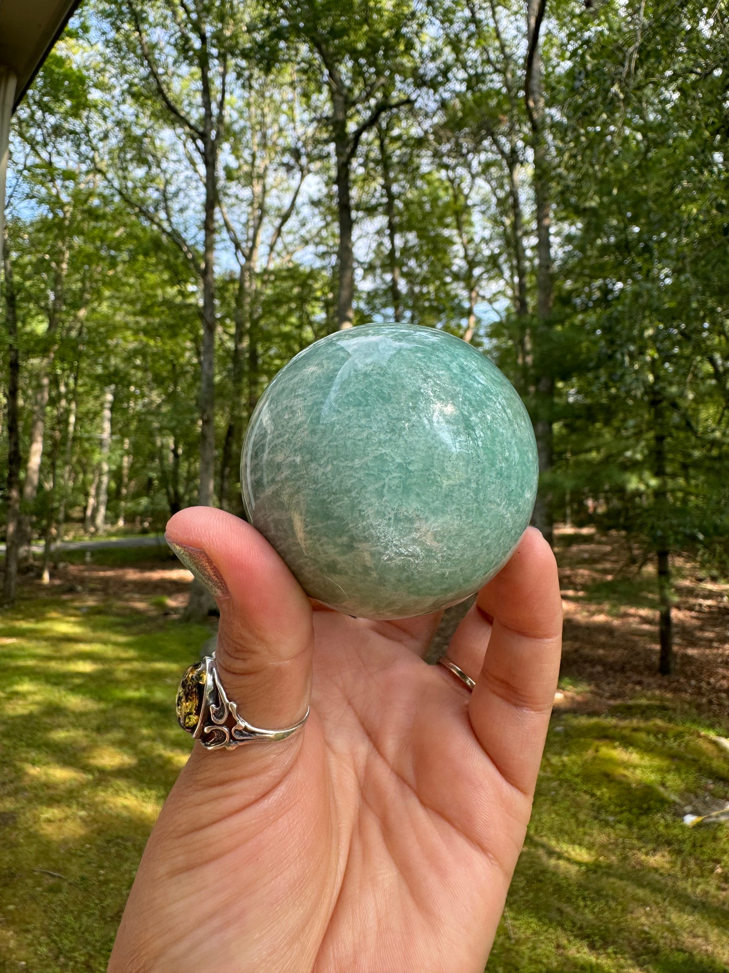 Amazonite sphere