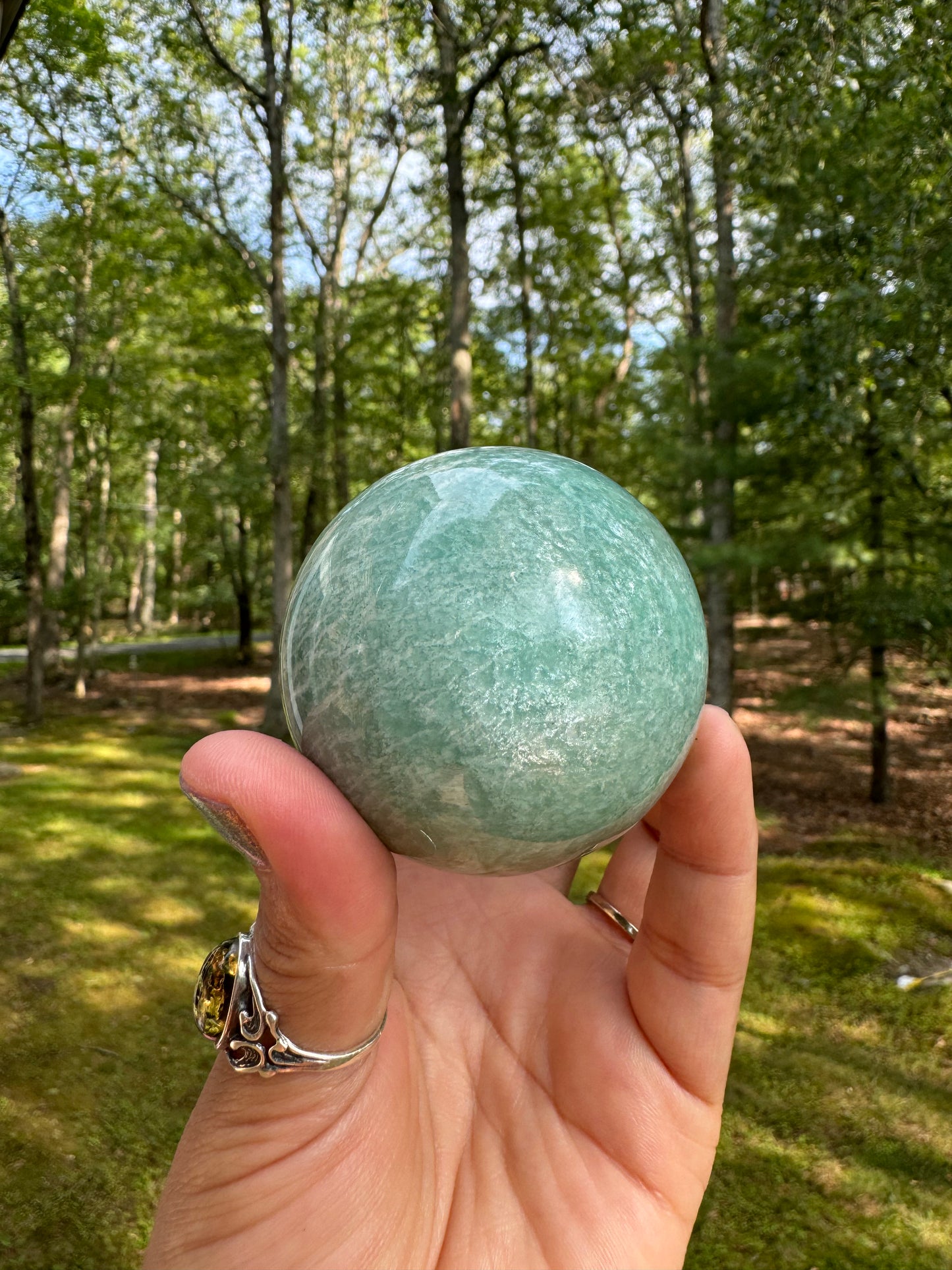 Amazonite sphere