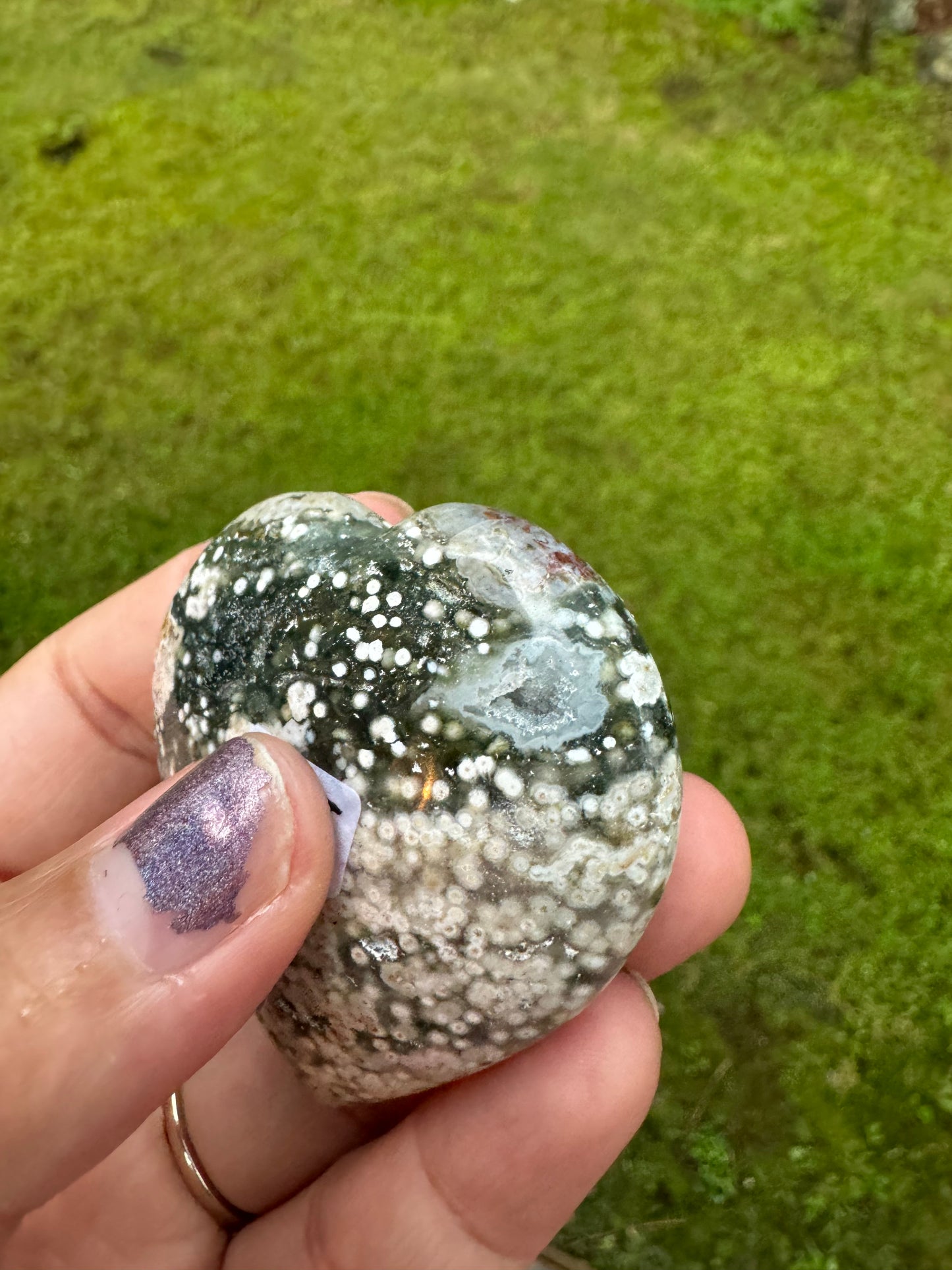 Extra quality ocean jasper heart