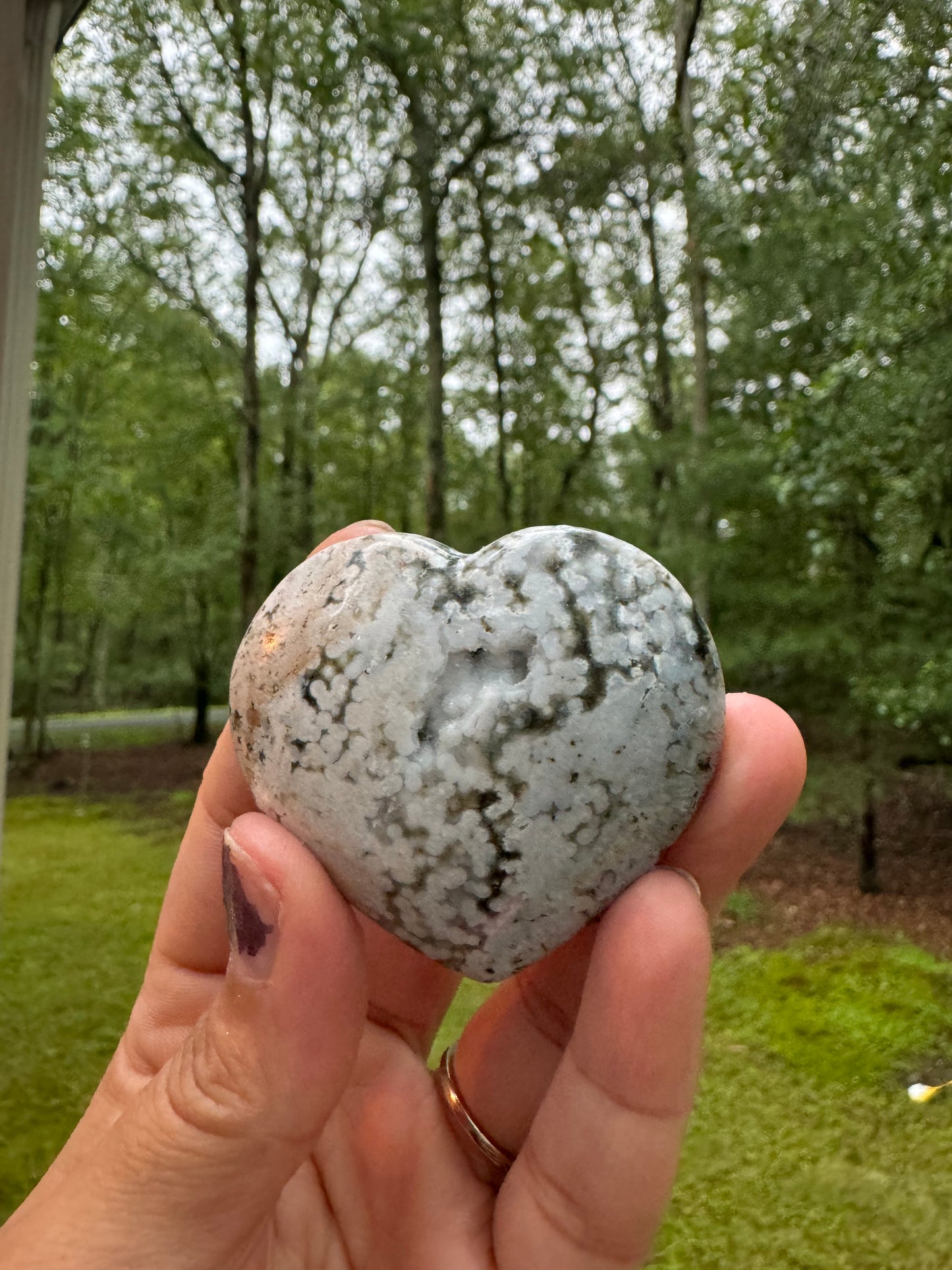 Extra quality ocean jasper heart