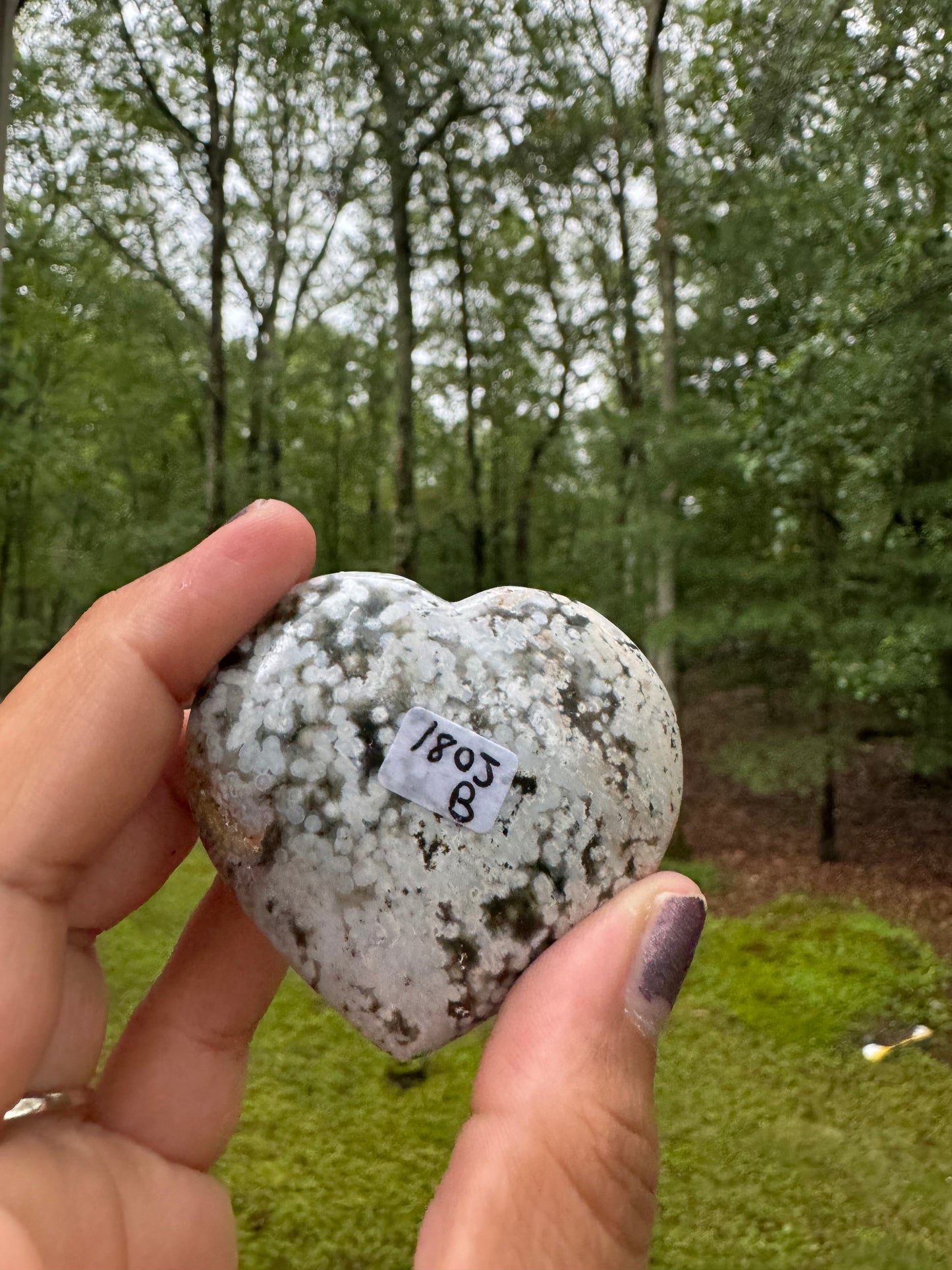 Extra quality ocean jasper heart