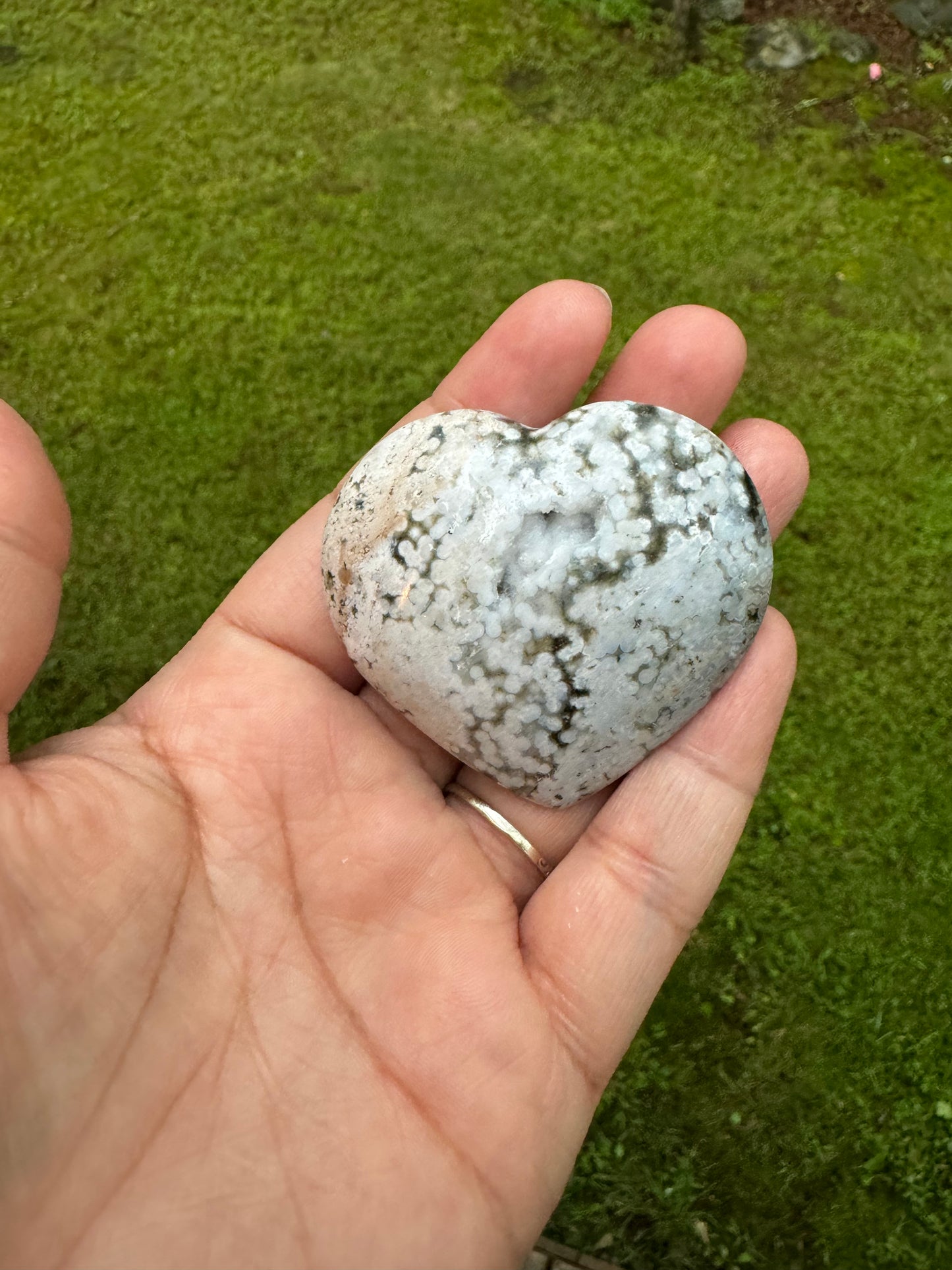 Extra quality ocean jasper heart