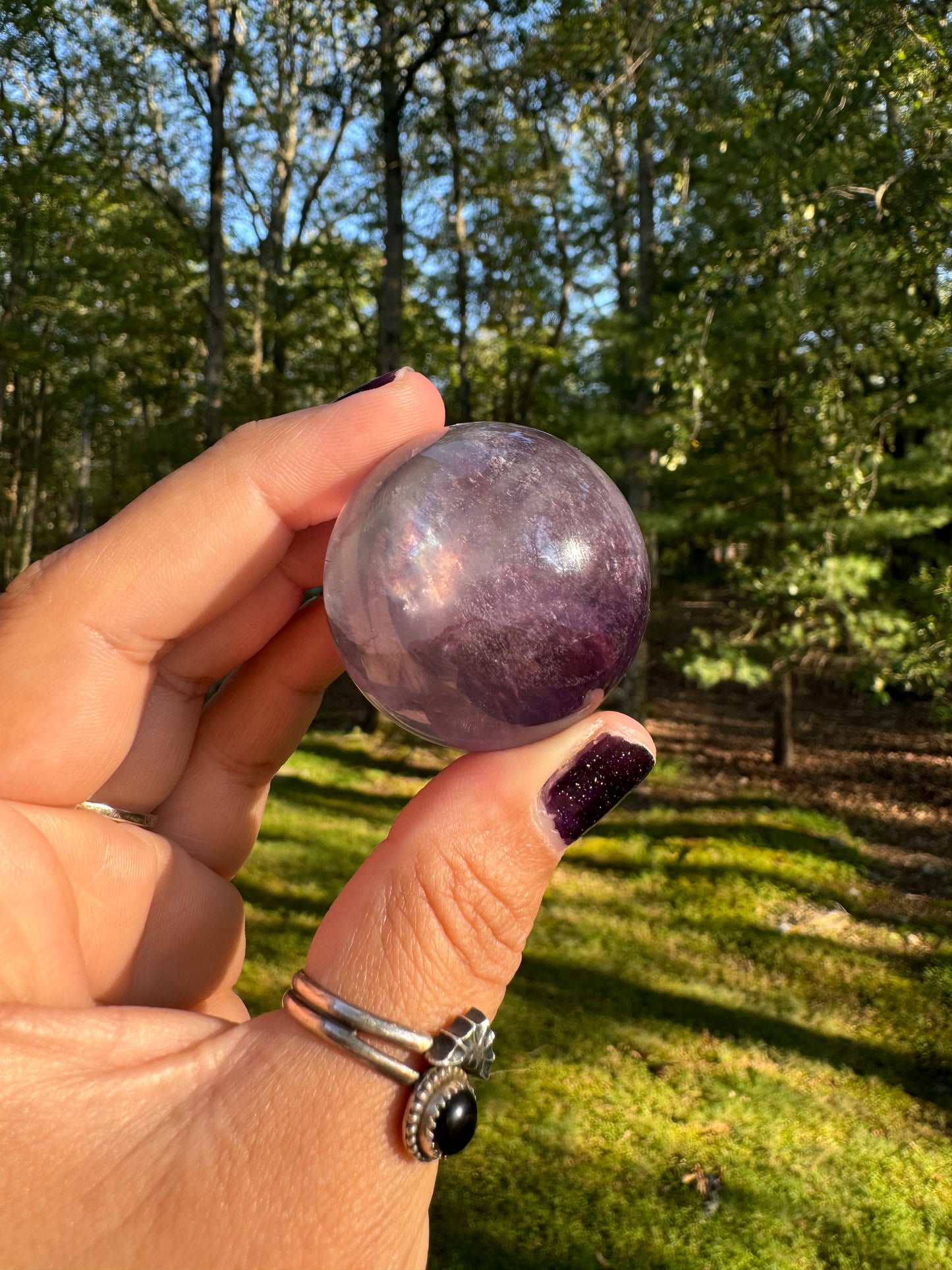 High quality fluorite sphere