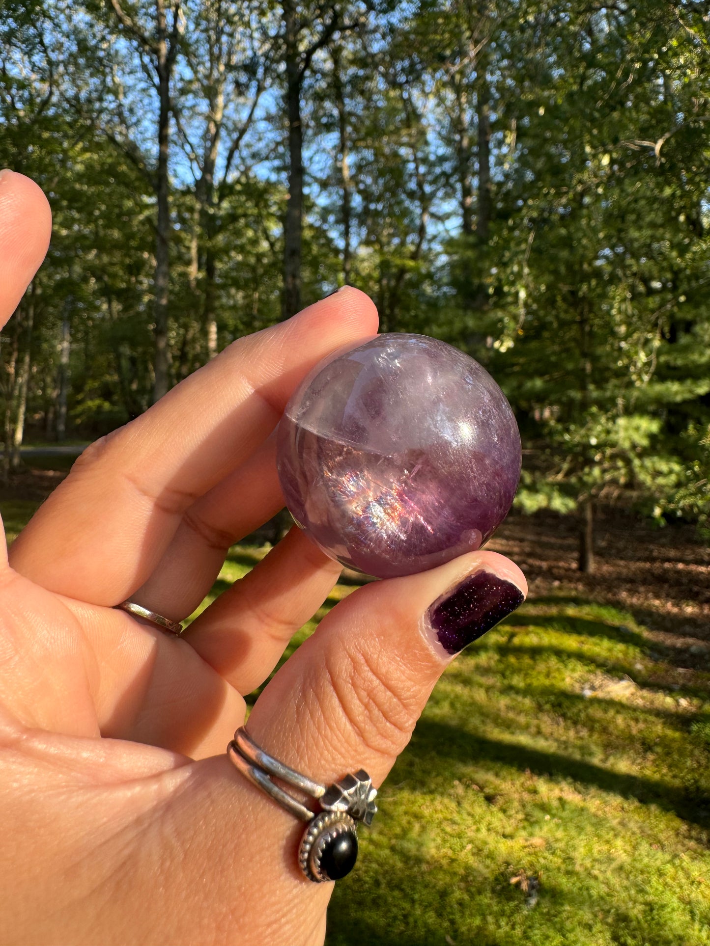 High quality fluorite sphere