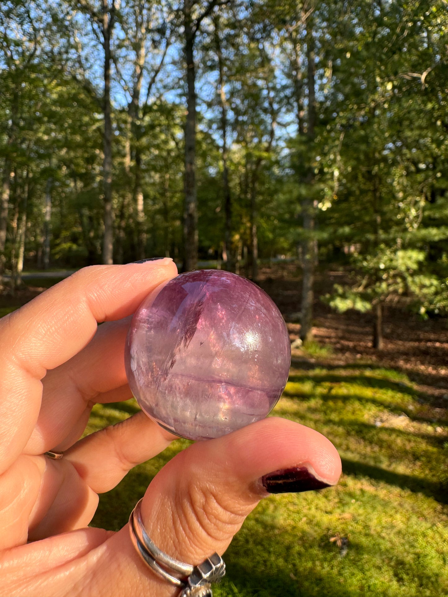 High quality fluorite sphere