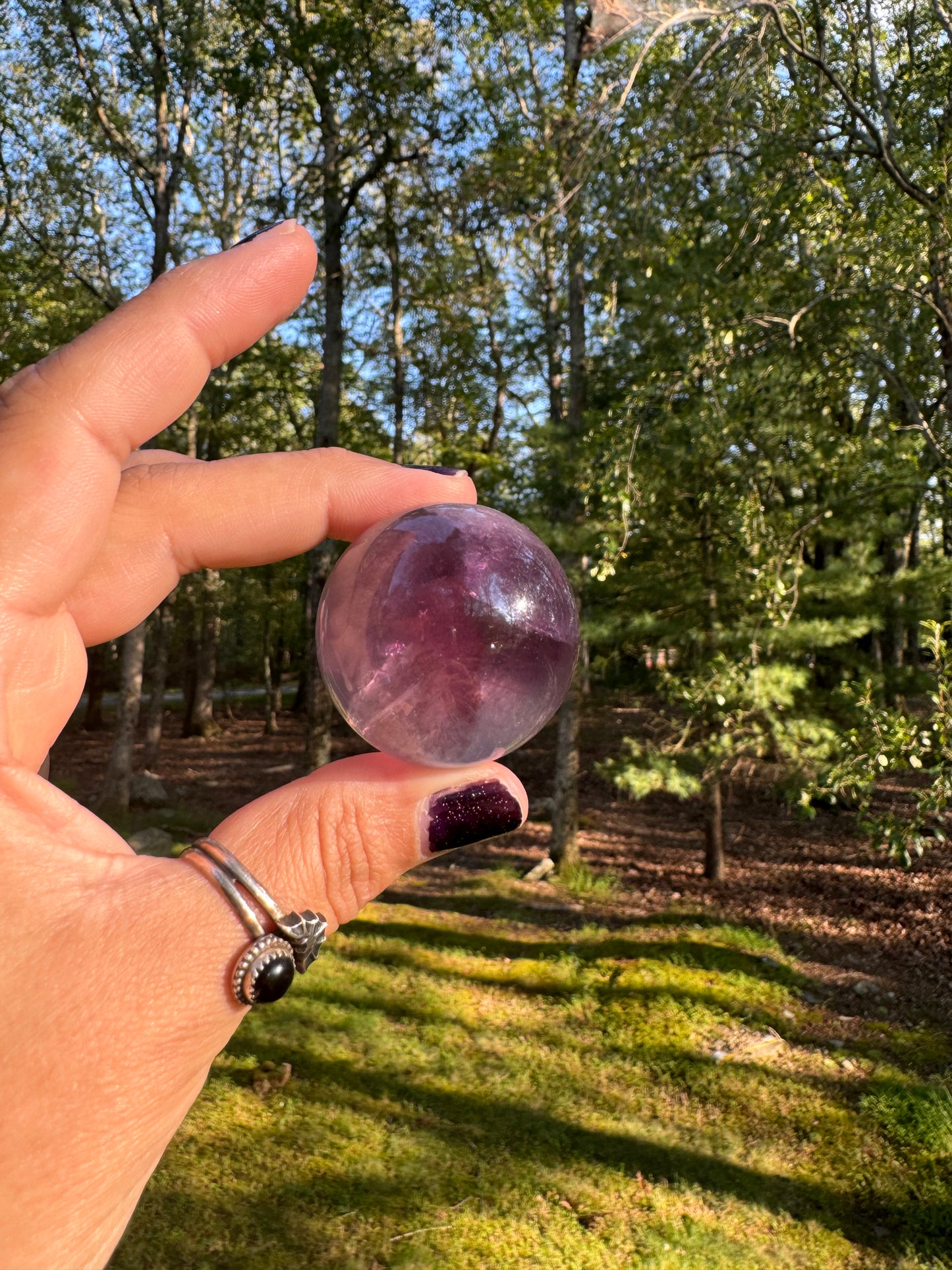 High quality fluorite sphere