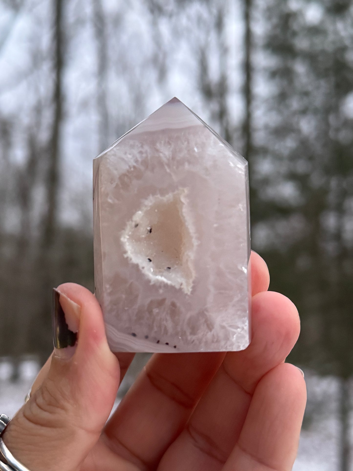 Druzy Agate Point