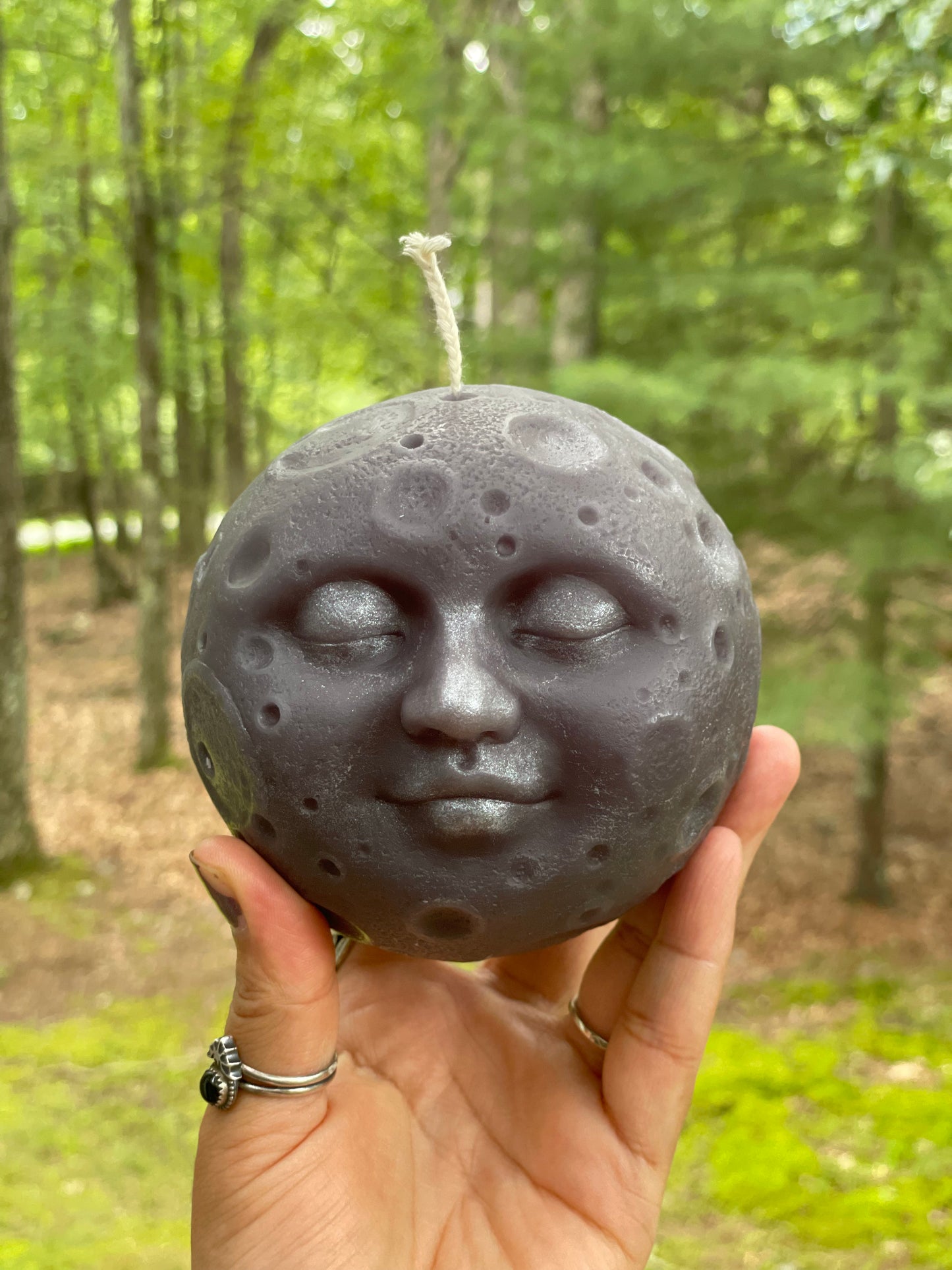 Shadow moon candle