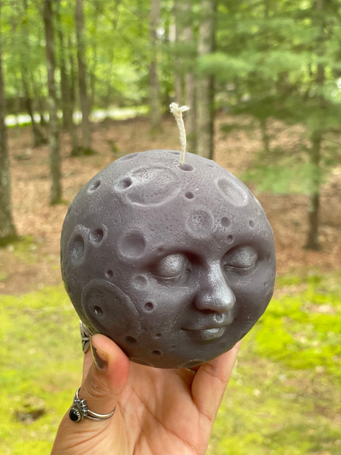 Shadow moon candle