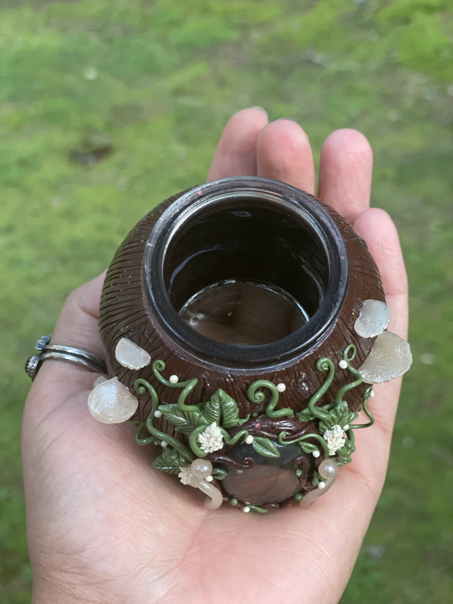 Green witch apothecary jar