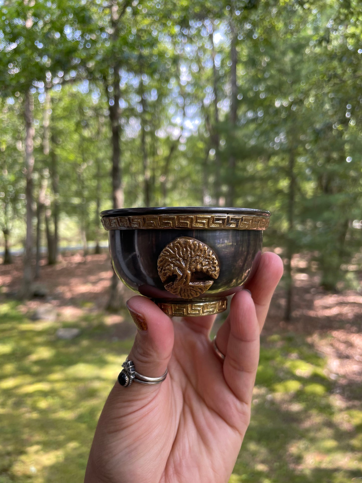 Brass Tree Of Life Ritual bowl