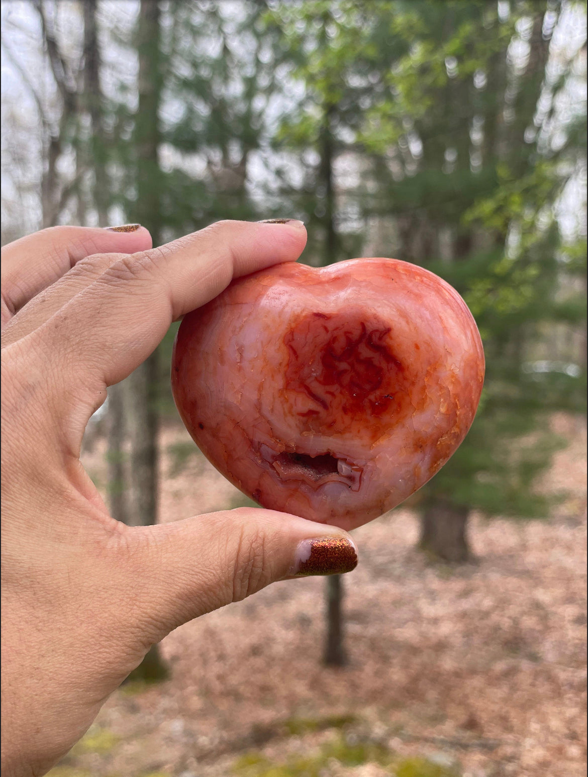 Carnelian heart