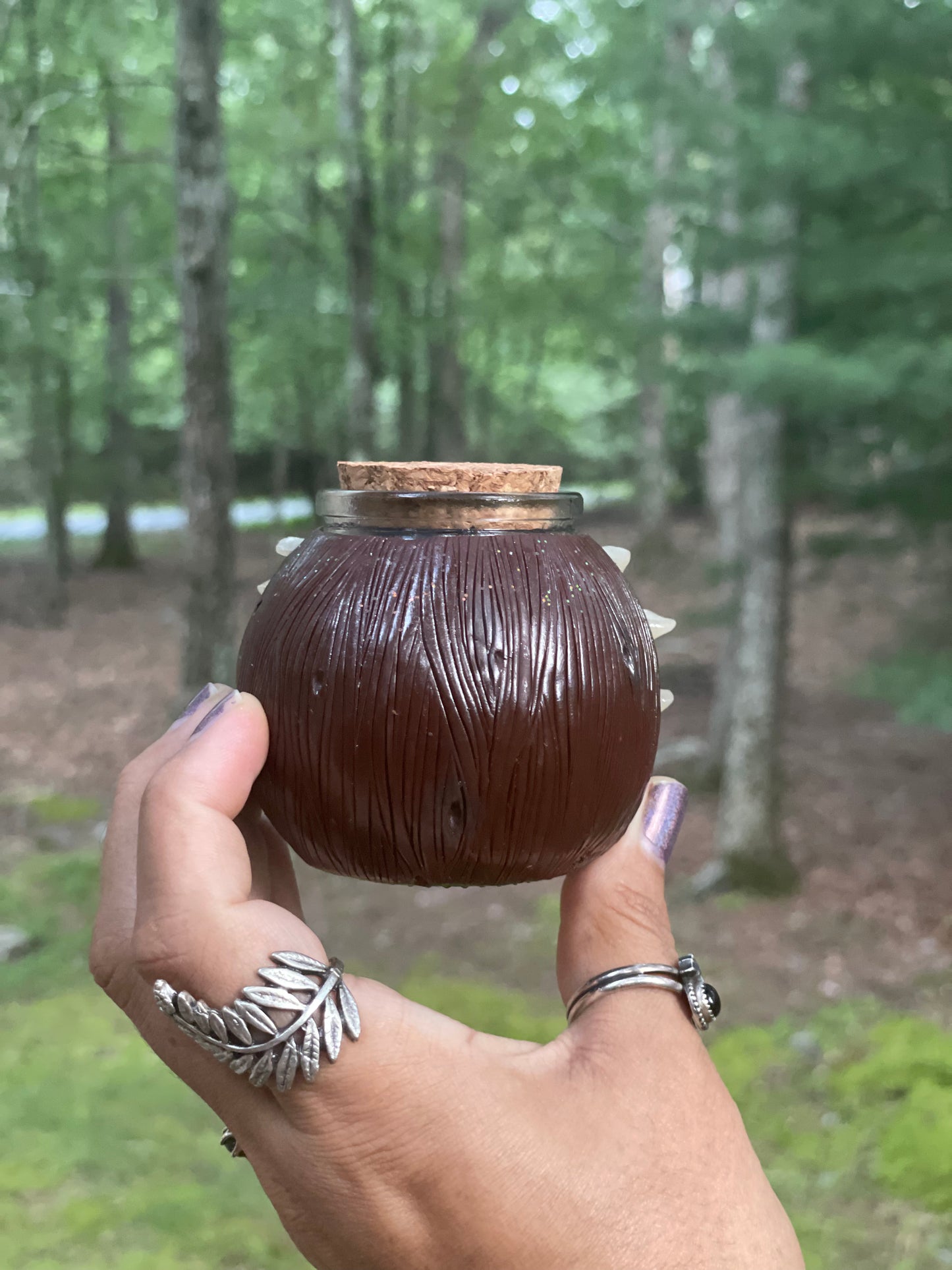 Green witch apothecary jar