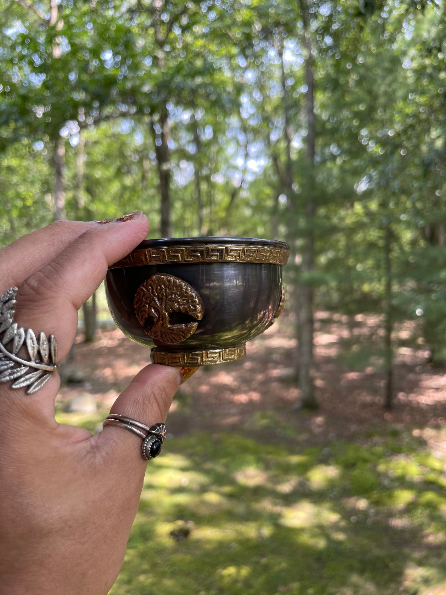 Brass Tree Of Life Ritual bowl