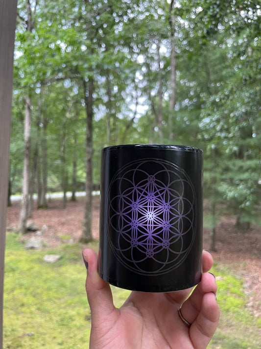 Flower of life color changing mug