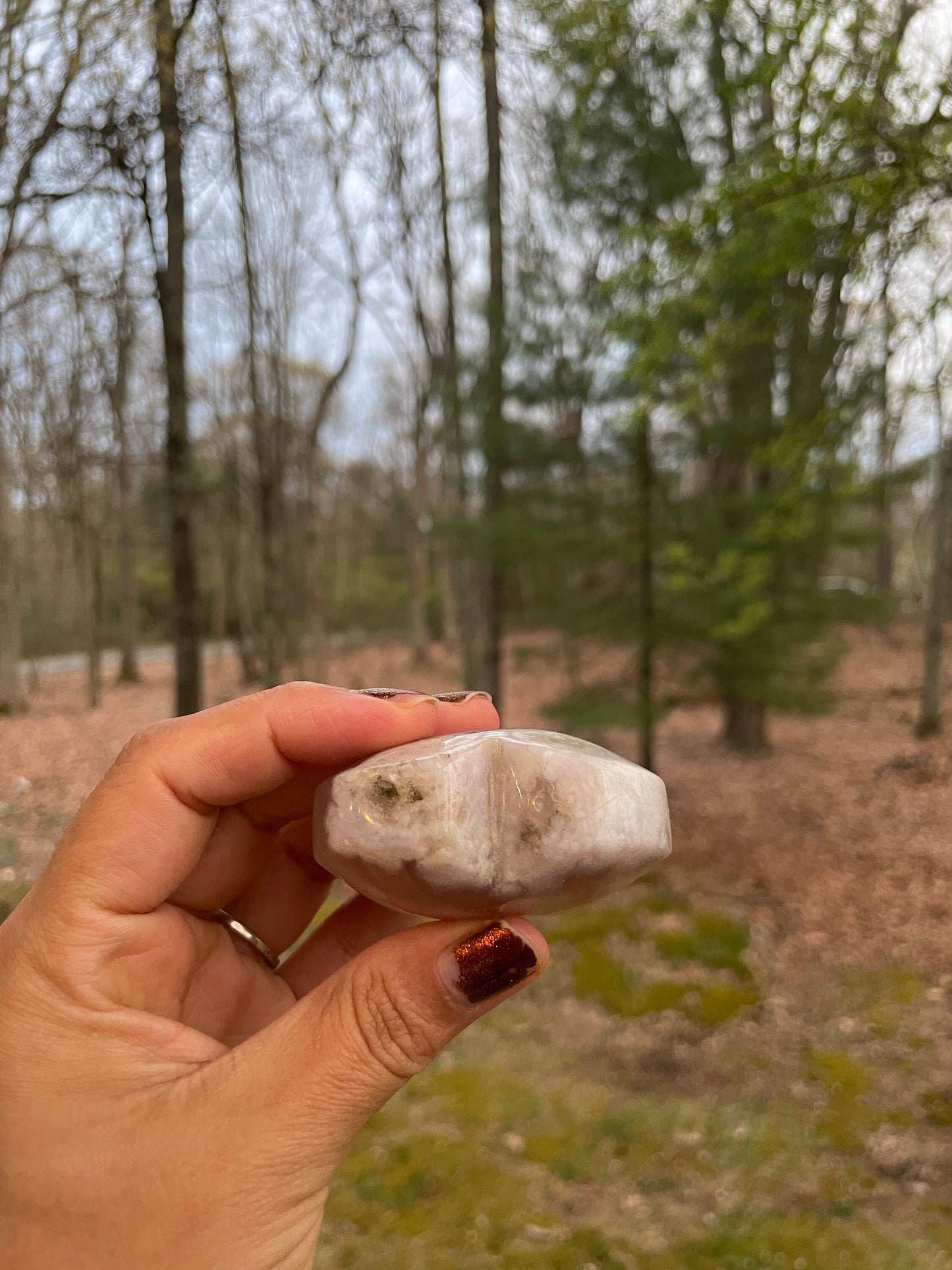 Flower agate heart